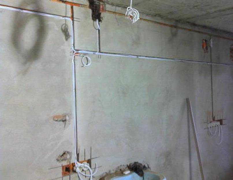 Carrying out electricians in a private house.  How to make electrical wiring in a private house or apartment