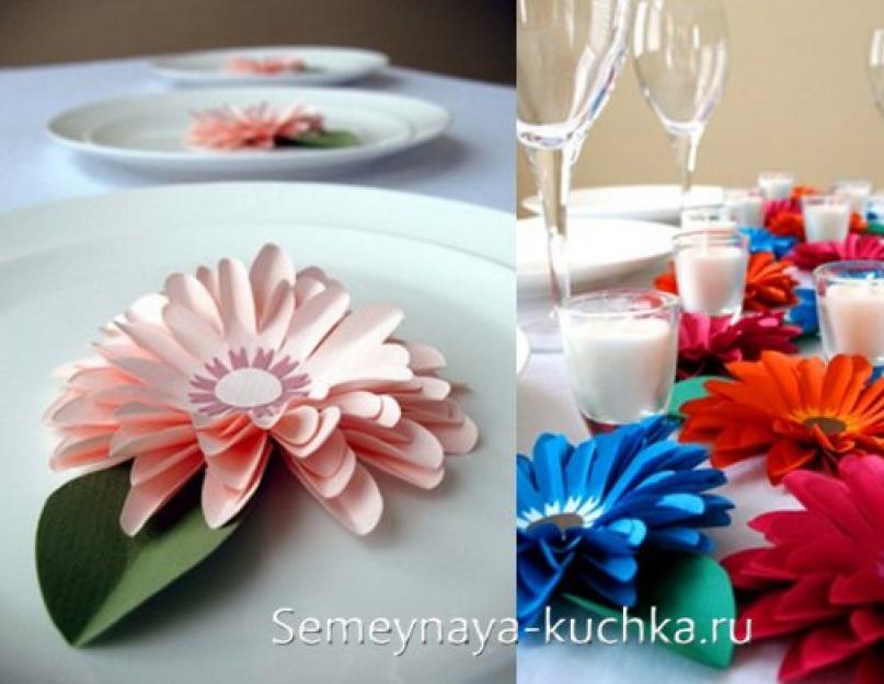 DIY kytice z papíru.  Objemové papírové květiny: šablony a mistrovská třída DIY