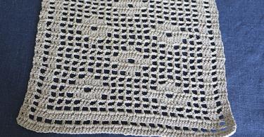 Filet crochet with patterns and descriptions for beginners