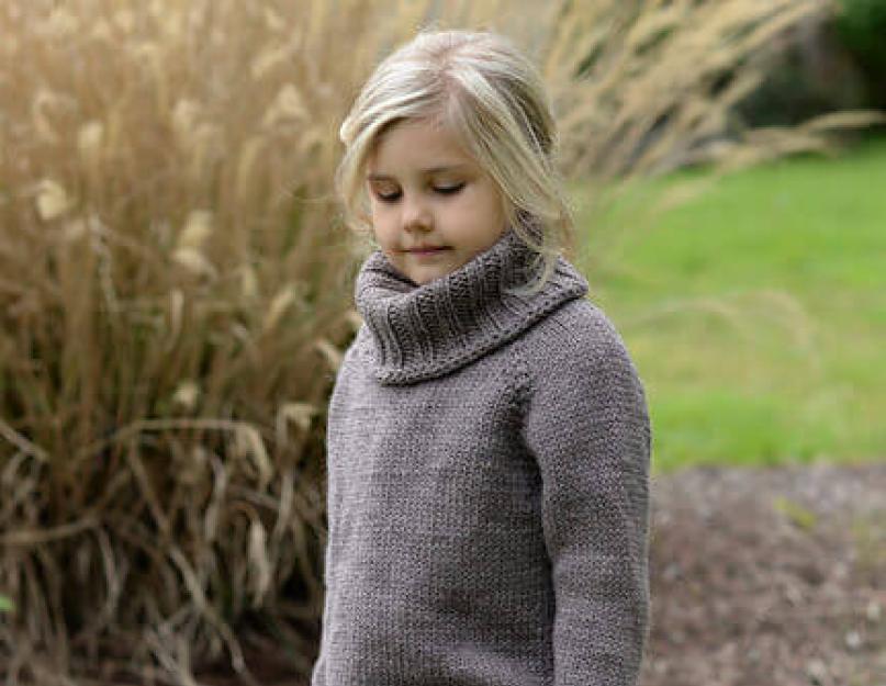 Knitting for girls.  Children's knitting pattern for girls with description Knitted hat - beautiful protection