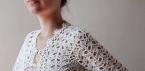 Bolero för kvinnor virkning: en intressant accent i en aftonklänning